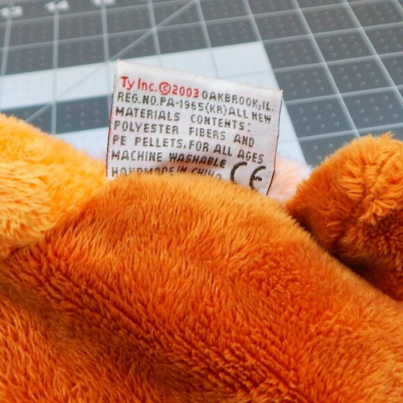 TY Pluffies Cruiser The Turtle Plush Pastel Orange 10 Inch Stuffed Animal Toy - Picture 10 of 12